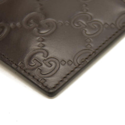 Gucci  Guccissima Signature Coin Case Card Holder Brown