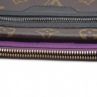 Louis Vuitton  Monogram Double Flat Messenger Marron