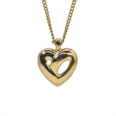 $300 Christian Dior  Vintage Heart Pendant Necklace CONSIGNMENT