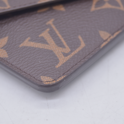 $695 LOUIS VUITTON Monogram Recto Verso Card Holder RFID 10021359