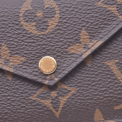 $695 LOUIS VUITTON Monogram Recto Verso Card Holder RFID 10021359