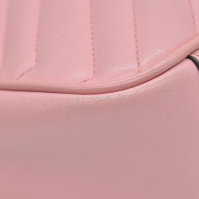 $2600 Gucci Calfskin Matelasse Small GG Marmont Shoulder Bag Wild Rose