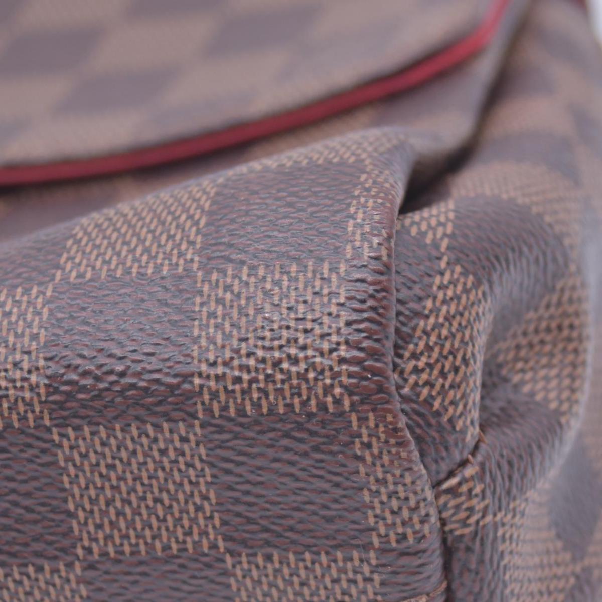 $1960 2018 LOUIS VUITTON Damier Ebene Croisette Top Handle Crossbody Bag Brown FL0138 10021361