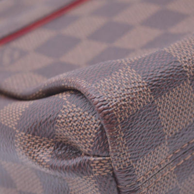 $1960 2018 LOUIS VUITTON Damier Ebene Croisette Top Handle Crossbody Bag Brown FL0138 10021361