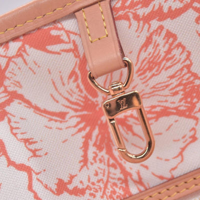 $3100 LOUIS VUITTON Monogram Resort Tile Neverfull MM Rose Clair Pink RFID 10021362