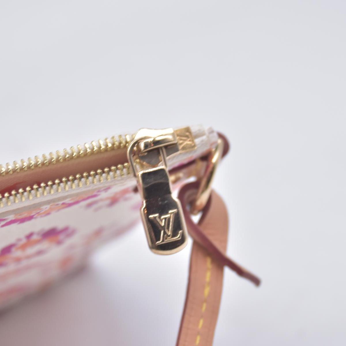 $3100 LOUIS VUITTON Monogram Resort Tile Neverfull MM Rose Clair Pink RFID 10021362