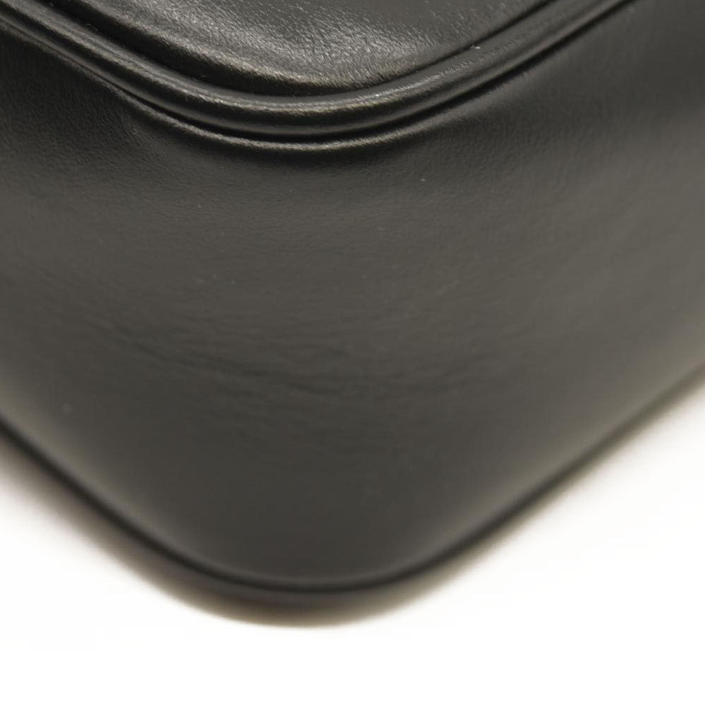 SAINT LAURENT Calfskin Matelasse Monogram Lou Camera Bag Black