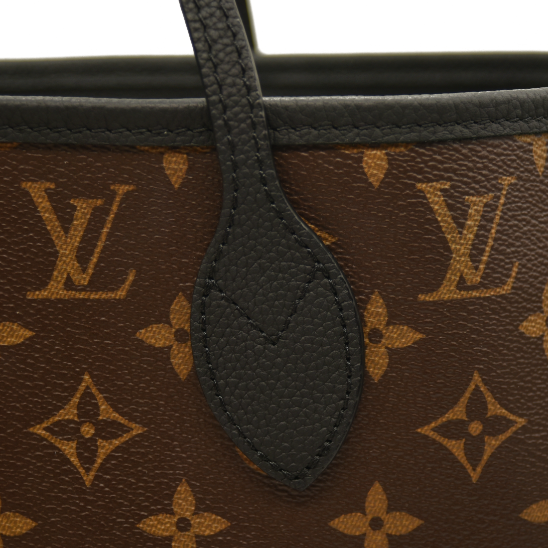 Louis Vuitton Monogram Calfskin Neo Neverfull Inside Out MM Black