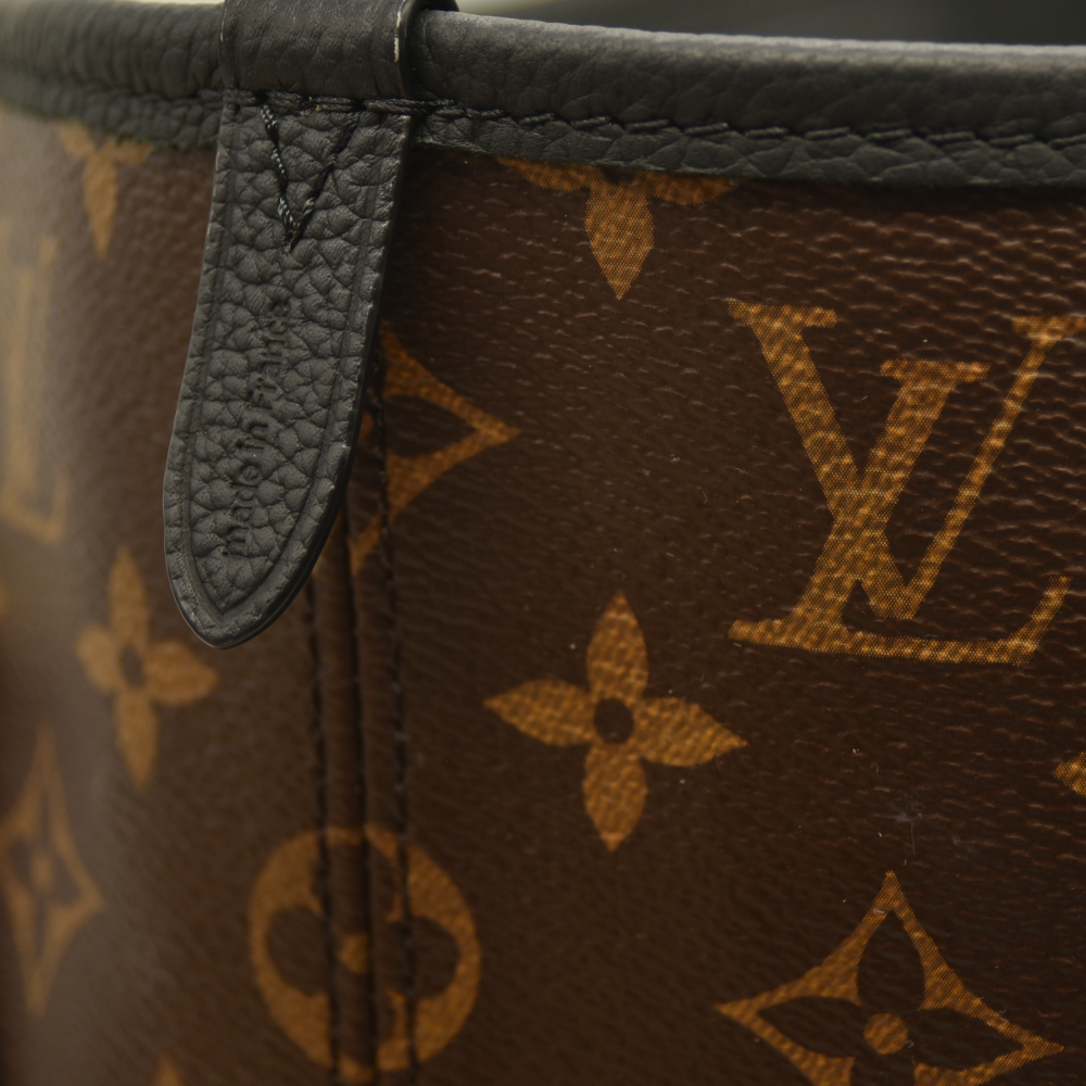 Louis Vuitton Monogram Calfskin Neo Neverfull Inside Out MM Black