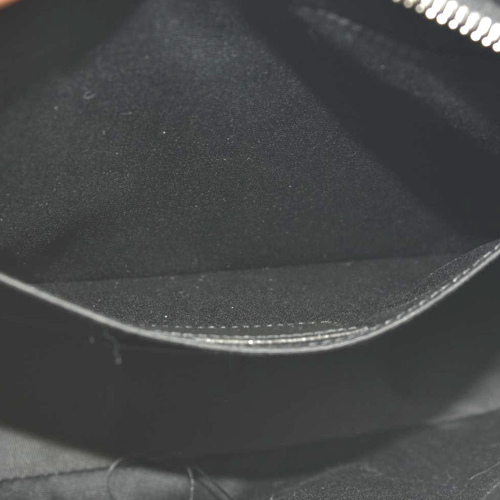 SAINT LAURENT Calfskin Matelasse Monogram Lou Camera Bag Black