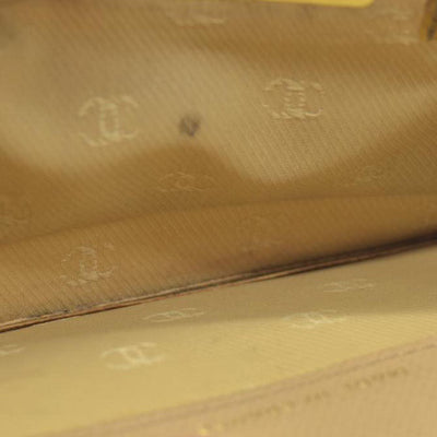 $875 Chanel Coco Button Coin Purse Beige