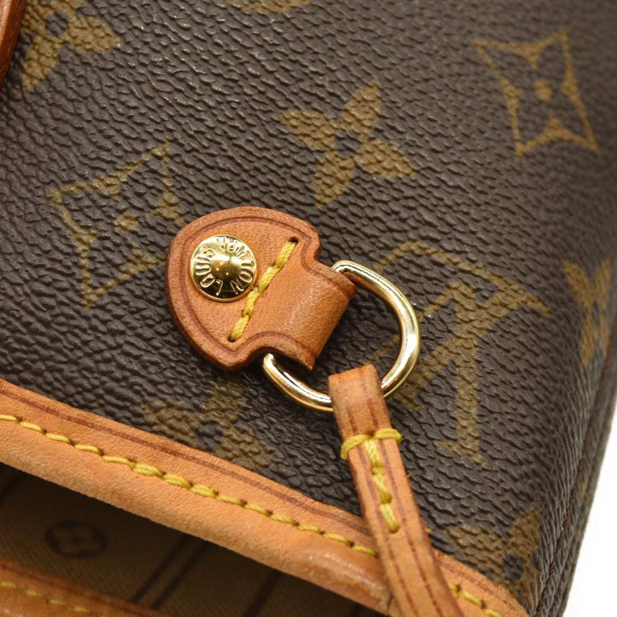 LOUIS VUITTON Neverfull PM Monogram Tote Bag Monogram Canvas Stain