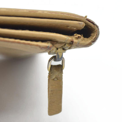 $875 Chanel Coco Button Coin Purse Beige