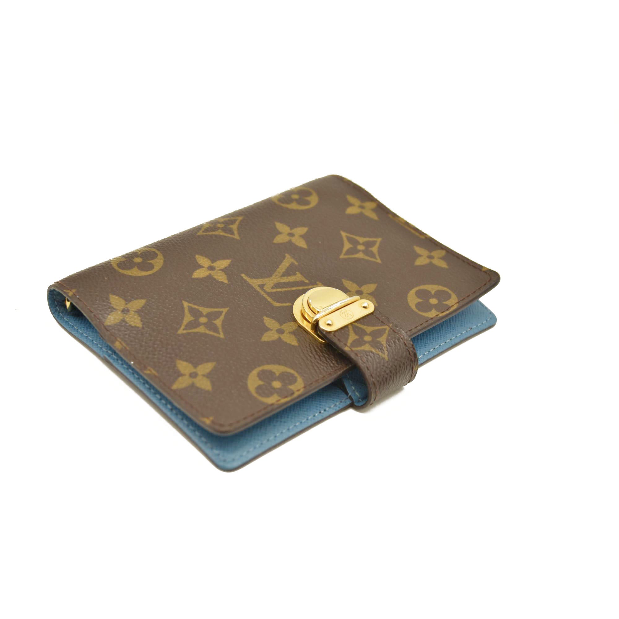 Louis Vuitton Monogram Koala Small Ring Agenda Cover Blue