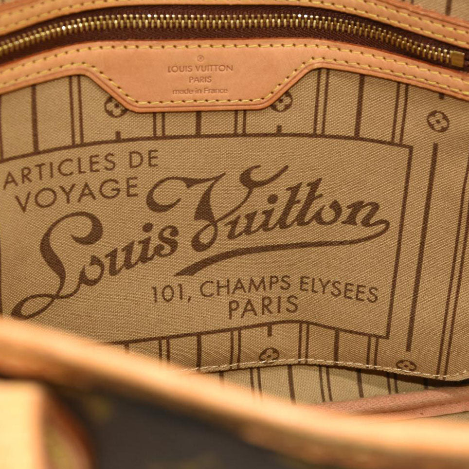 LOUIS VUITTON Neverfull PM Monogram Tote Bag Monogram Canvas Stain