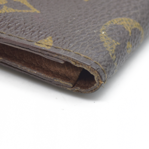 $535 Louis Vuitton Monogram Porte 2 Cartes Vertical Pass Card Case Brown CA0994 CONSIGNMENT