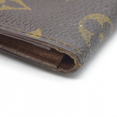 $535 Louis Vuitton Monogram Porte 2 Cartes Vertical Pass Card Case Brown CA0994 CONSIGNMENT