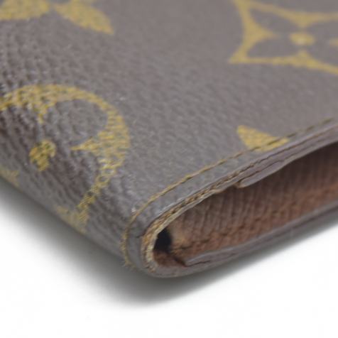 $535 Louis Vuitton Monogram Porte 2 Cartes Vertical Pass Card Case Brown CA0994 CONSIGNMENT