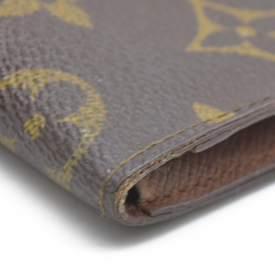 $535 Louis Vuitton Monogram Porte 2 Cartes Vertical Pass Card Case Brown CA0994 CONSIGNMENT