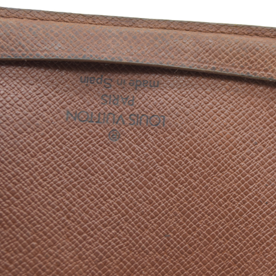 $535 Louis Vuitton Monogram Porte 2 Cartes Vertical Pass Card Case Brown CA0994 CONSIGNMENT