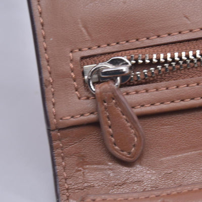 Coach Saffiano Tan Trifold Cross-grain Leather Wallet