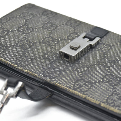 $770 Gucci GG Nylon Nylon French Purse CONSIGNMENT