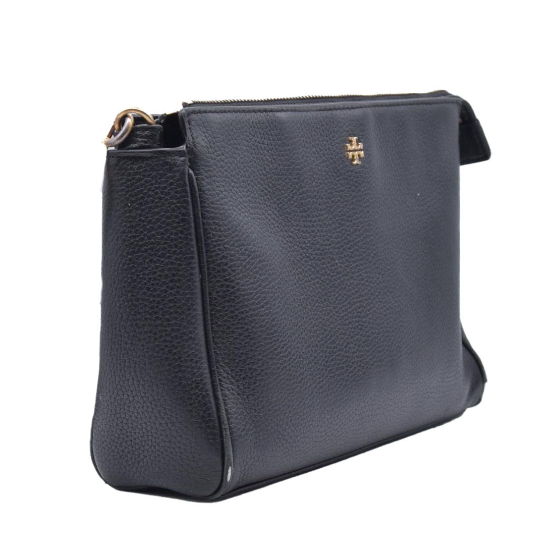 $200 Tory Burch Mercer Pebbled Zip Crossbody Bag CONSIGNMENT