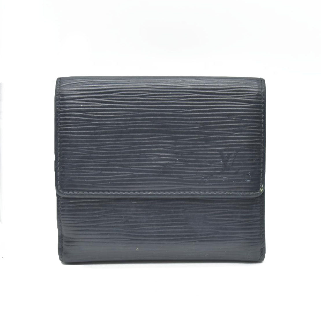 $540 Louis Vuitton Wallet Epi Elise Wallet Black CONSIGNMENT 10020946