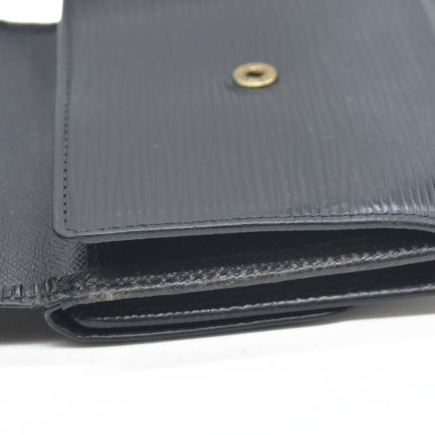 $540 Louis Vuitton Wallet Epi Elise Wallet Black CONSIGNMENT 10020946