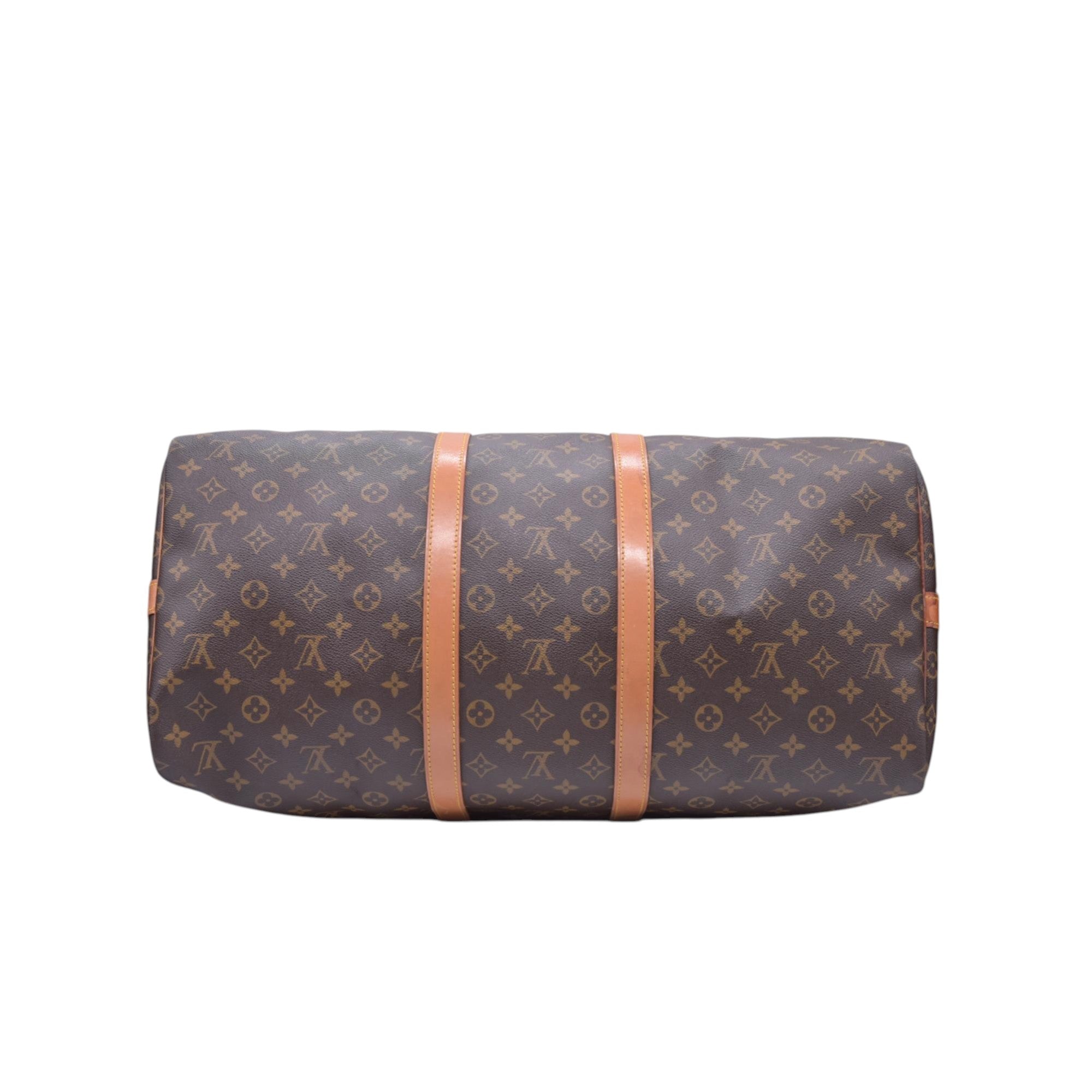 $2440 1988 LOUIS VUITTON Keepall Bandouliere 55 Monogram Boston Bag M41414 VI881
