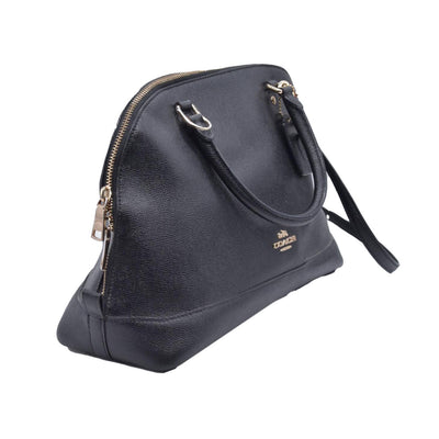 $450 Coach  Leather Top Handle Bag Black CONSIGNMENT
