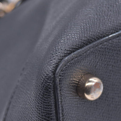 $450 Coach  Leather Top Handle Bag Black CONSIGNMENT