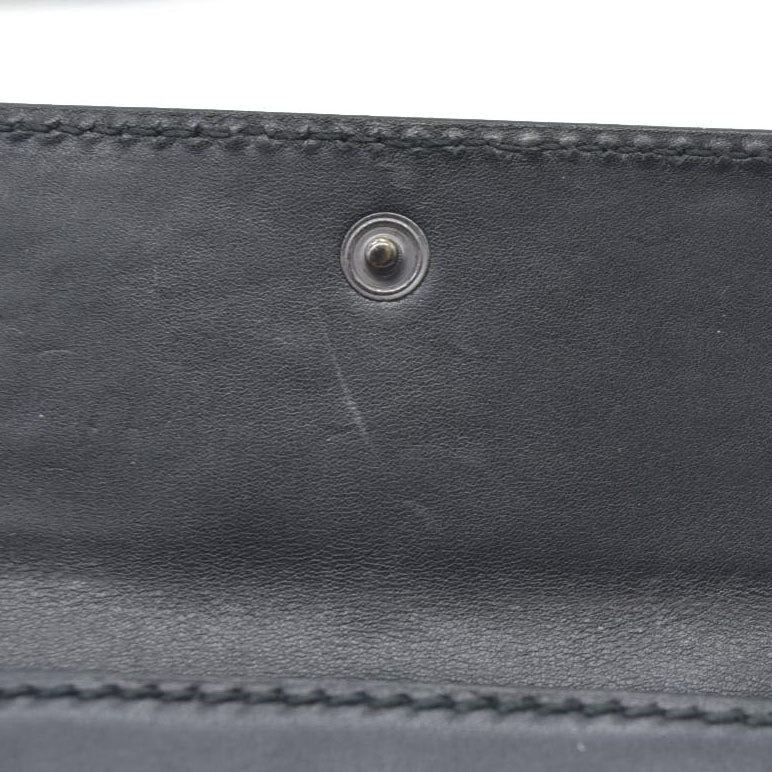 $590 Gucci Vintage Horsebit Bifold Wallet Leather Black