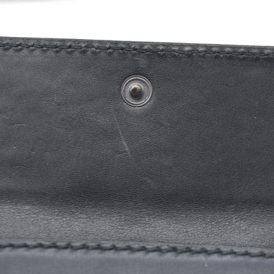 $590 Gucci Vintage Horsebit Bifold Wallet Leather Black