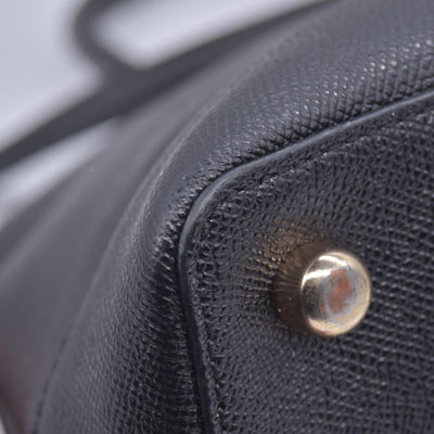 $450 Coach  Leather Top Handle Bag Black CONSIGNMENT