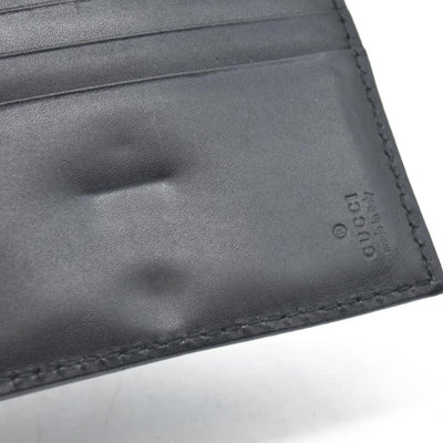 $590 Gucci Vintage Horsebit Bifold Wallet Leather Black