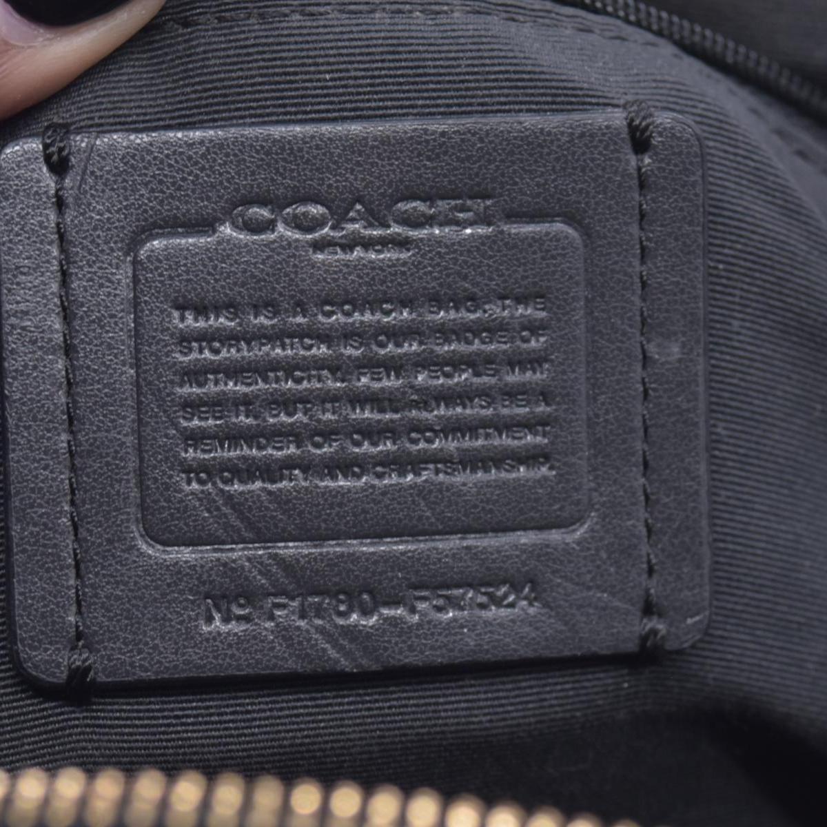 $450 Coach  Leather Top Handle Bag Black CONSIGNMENT