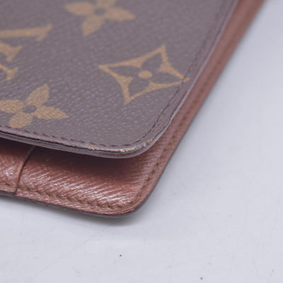 $715 1997 LOUIS VUITTON Monogram Agenda MM Medium Ring Planner Cover Brown SP0947 10021367