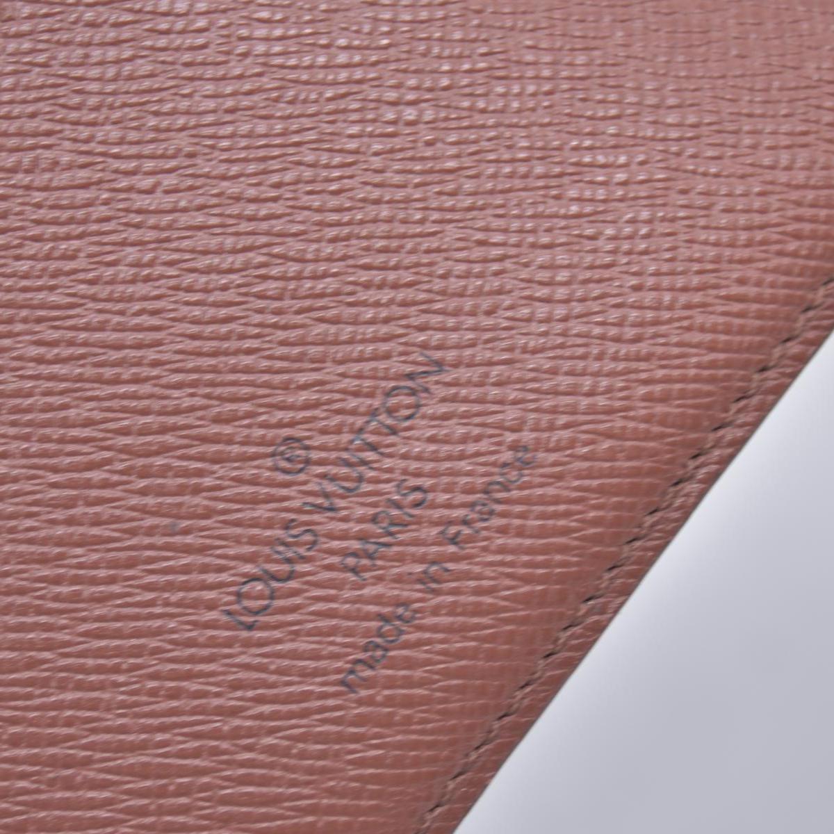 $715 1997 LOUIS VUITTON Monogram Agenda MM Medium Ring Planner Cover Brown SP0947 10021367