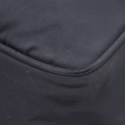 $2050 Prada Black Re-Nylon and Saffiano Shoulder Bag