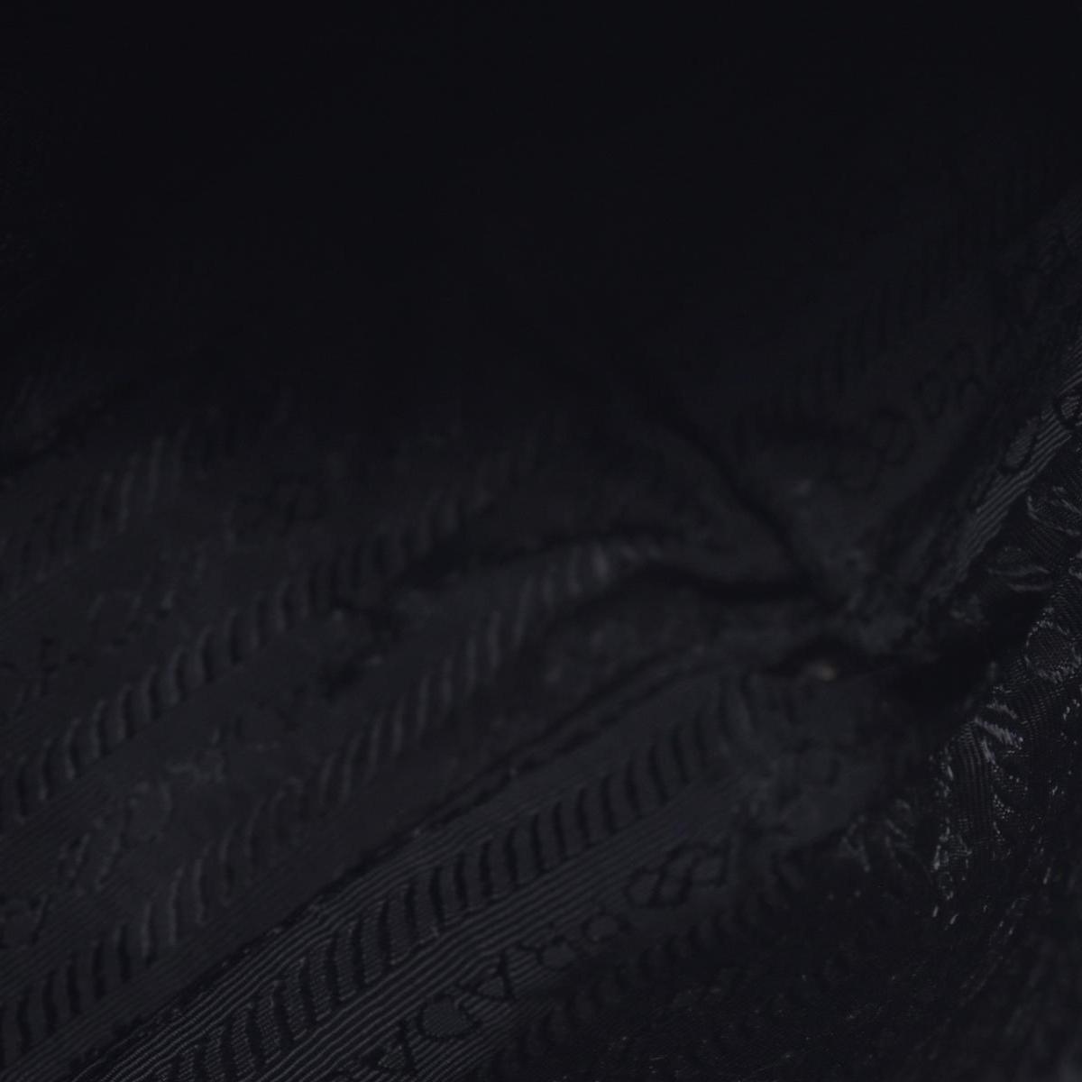 $2050 Prada Black Re-Nylon and Saffiano Shoulder Bag