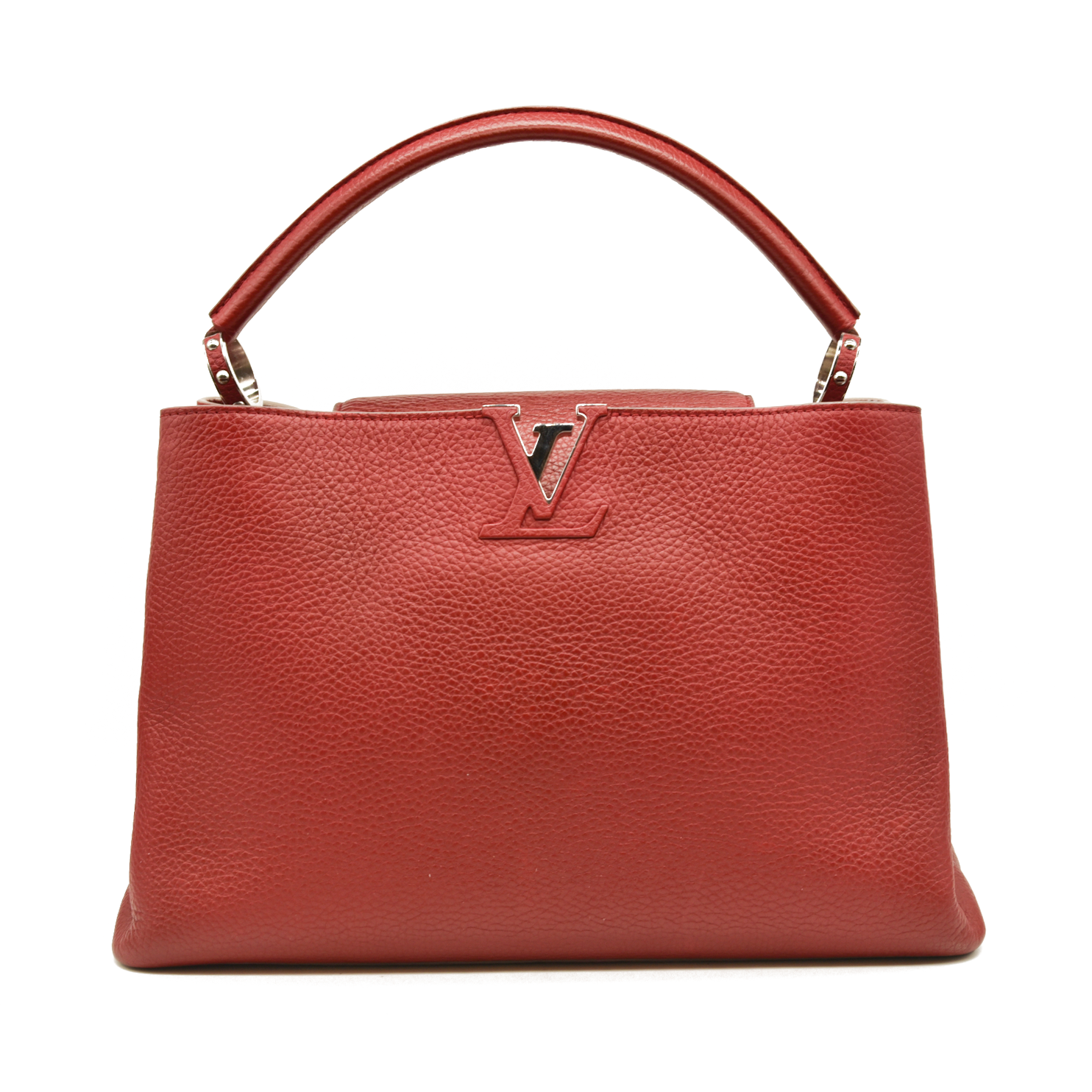 Louis Vuitton  Taurillon Capucines MM Rubis TR5113