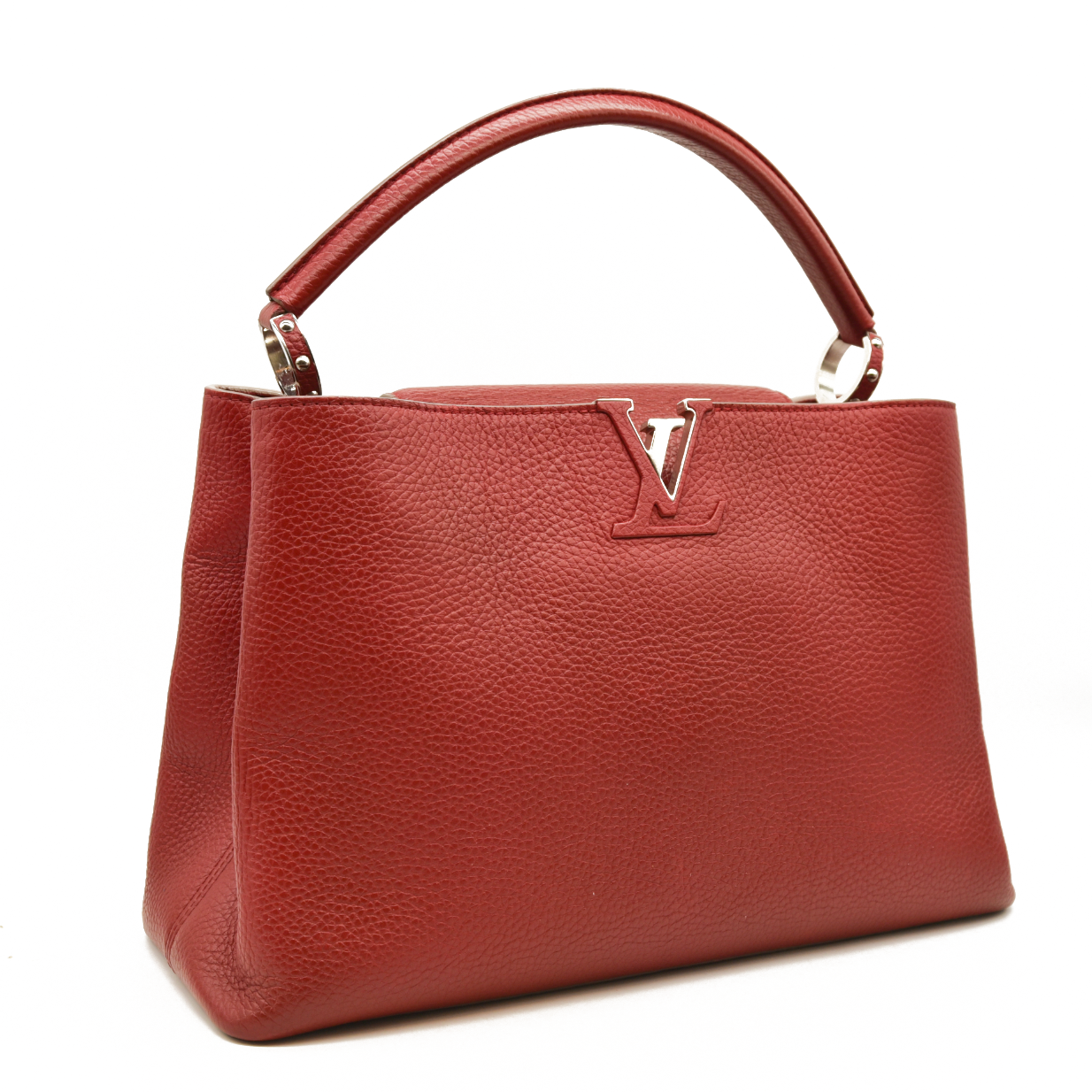 Louis Vuitton  Taurillon Capucines MM Rubis TR5113