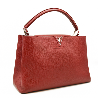 Louis Vuitton  Taurillon Capucines MM Rubis TR5113