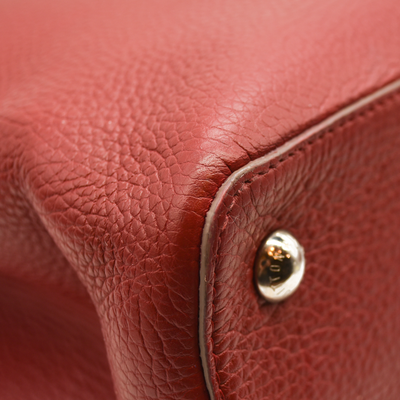 Louis Vuitton  Taurillon Capucines MM Rubis TR5113