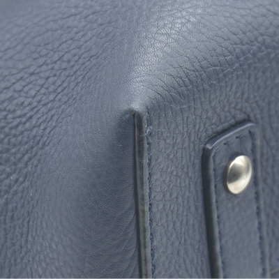 $2600 Burberry Marais Calfskin Medium Belt Bag Regency Blue CONSIGNMENT