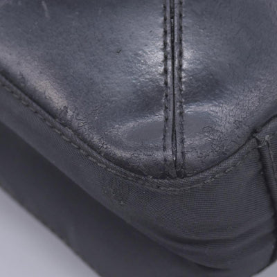 $1290 Prada Triangle Black Tessuto Nylon Shoulder Bag
