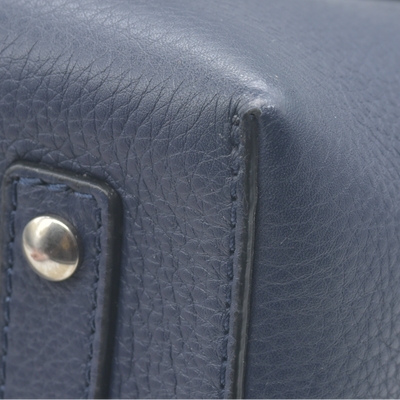 $2600 Burberry Marais Calfskin Medium Belt Bag Regency Blue CONSIGNMENT