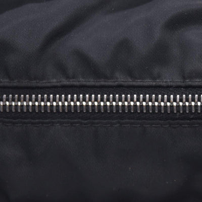 $1290 Prada Triangle Black Tessuto Nylon Shoulder Bag