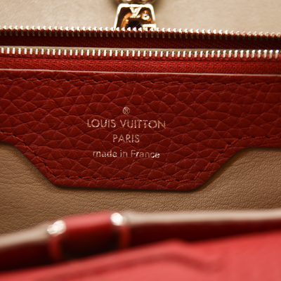 Louis Vuitton  Taurillon Capucines MM Rubis TR5113